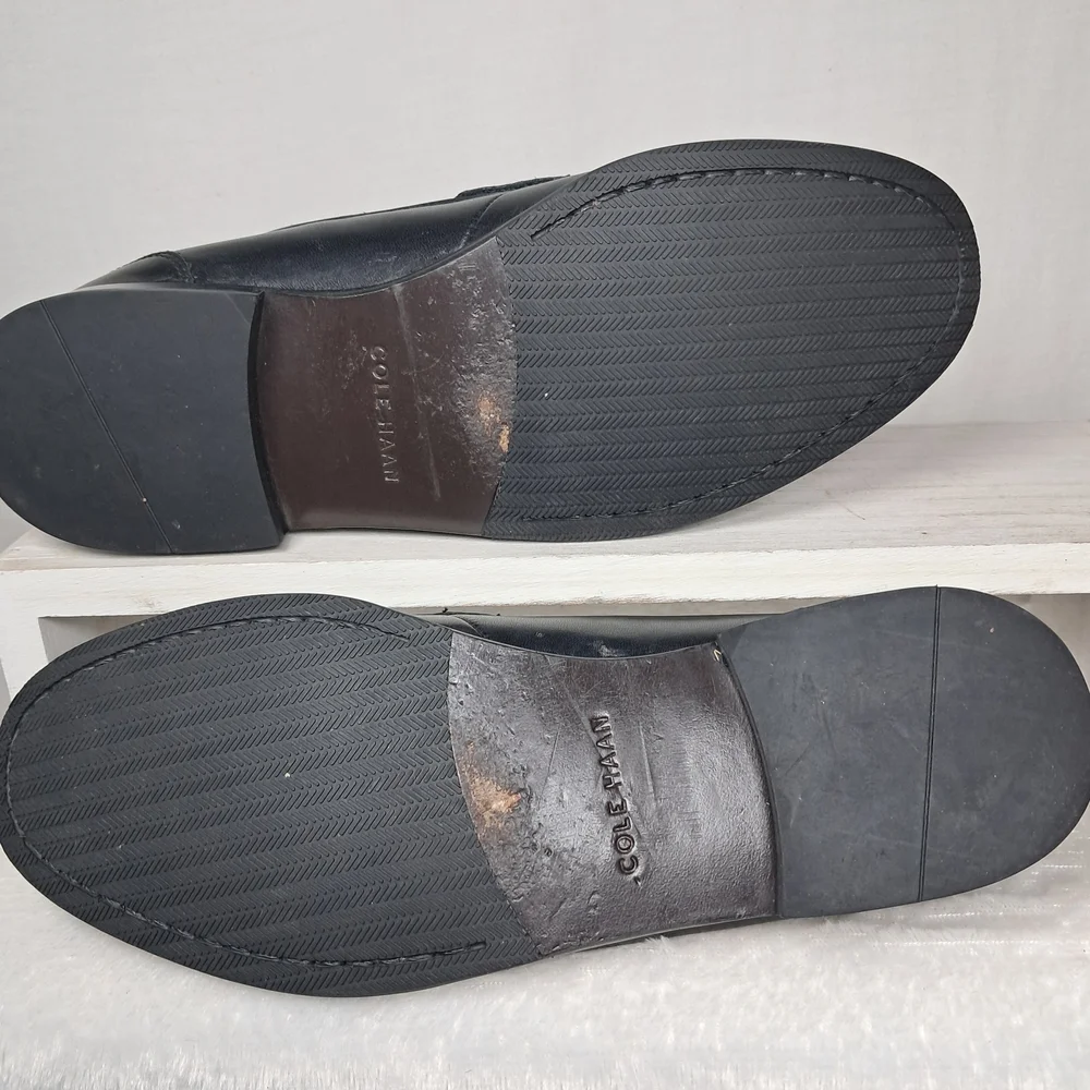Cole Haan Men's Black Loafers - Picture 8 of 9